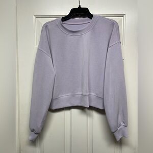 Lululemon soft stream crewneck size 8, Lavender luxe